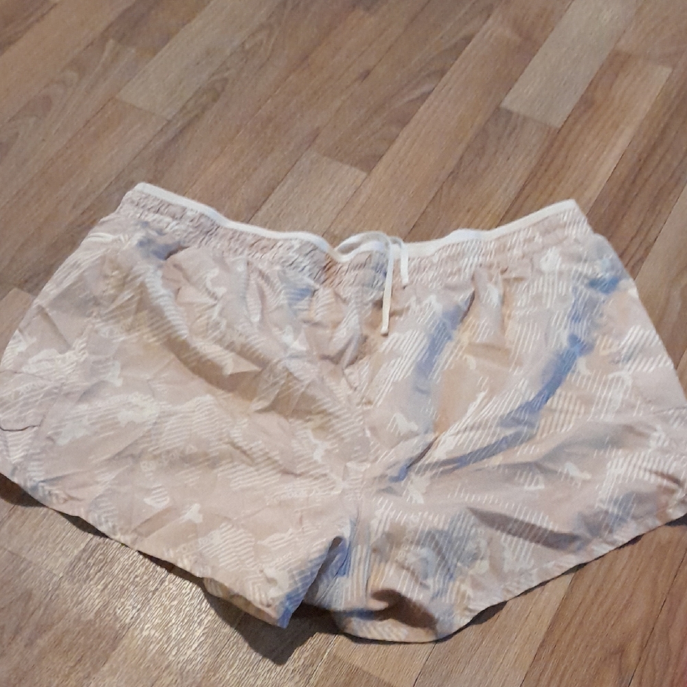 Beige Reebok Patterned Shorts